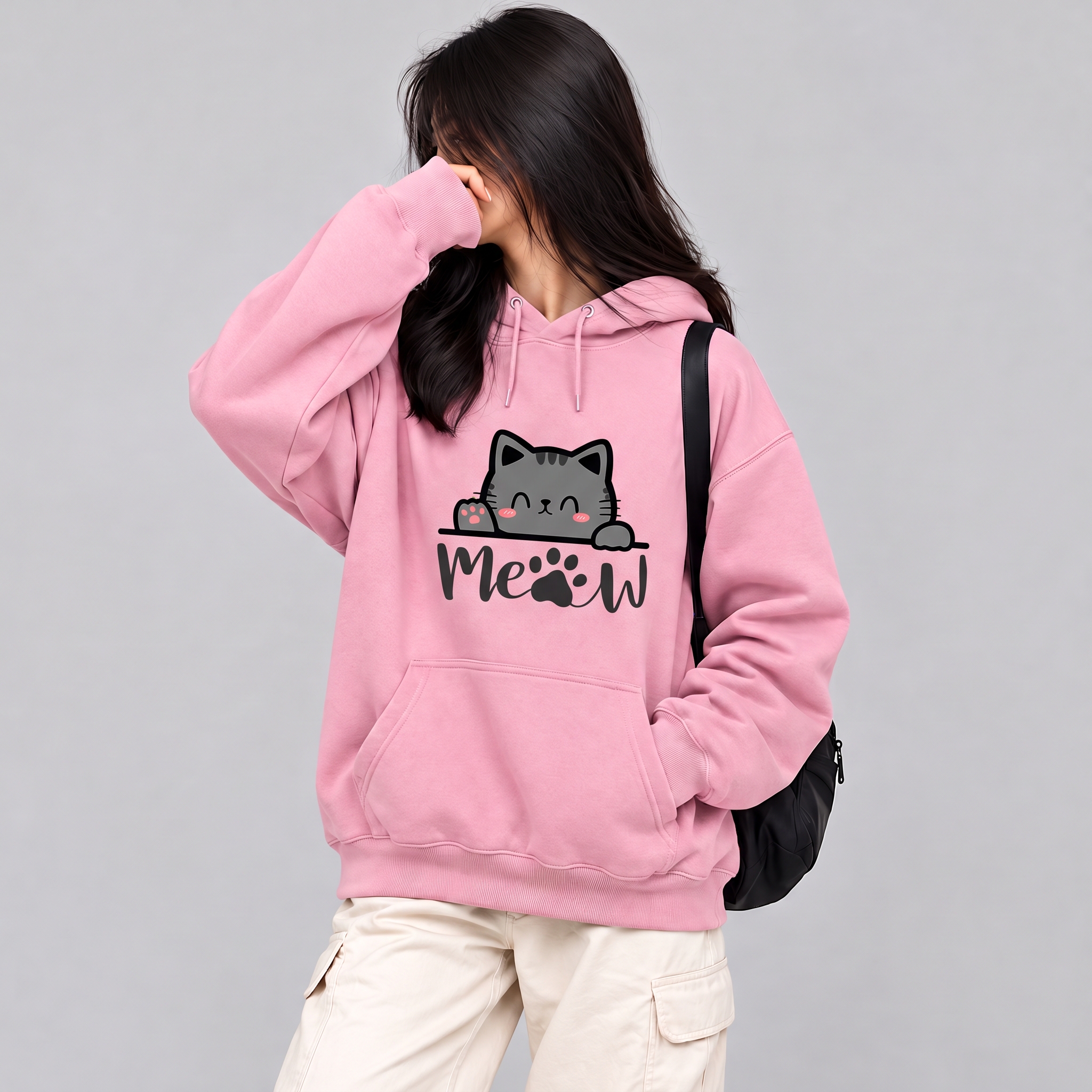 Premium Comfortable Printed Ladies Winter Hoodie